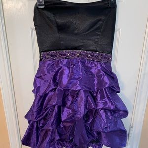 Strapless cocktail dress